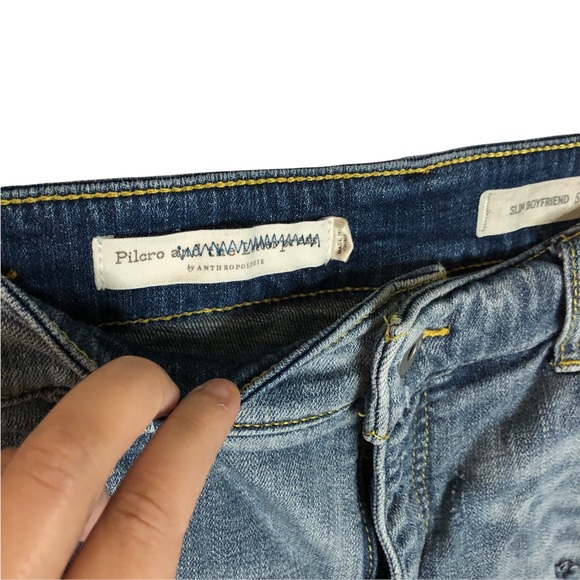 Anthropologie Pilcro and The Letterpress Pattern Jean Shorts Size 30 - Picture 2 of 4